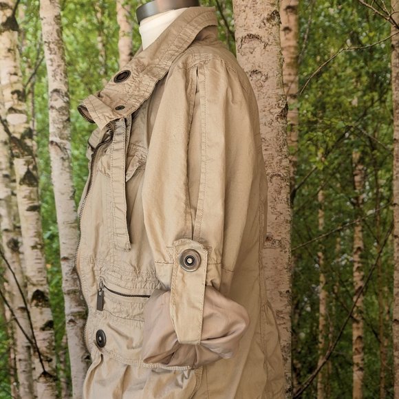 Dollhouse Lightweight Cargo Jacket, khaki / tan - Picture 6 of 12